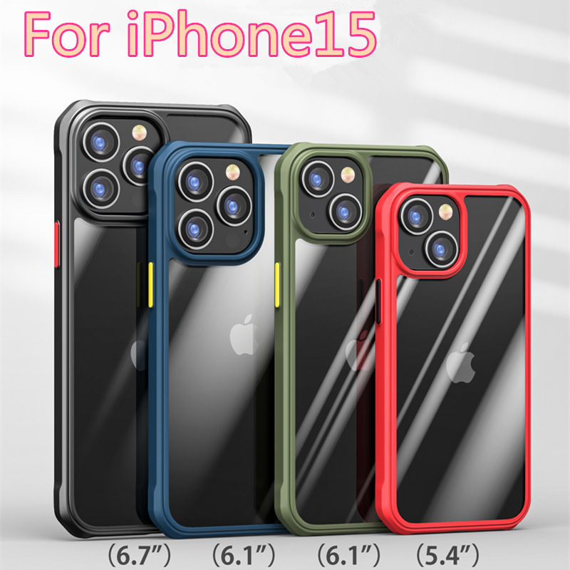 iphone15クリアスマホケース iphone15アイフォン15ケース iphone14スマホケース iphone13 12ケース 4色