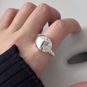 【韓国風】プチプラ韓国　アクセサリー  金アレ対応素材　S925コーティング silverring   リング   指輪