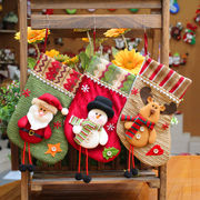 クリスマスデコレーション用品、フランネル、かわいいクリスマスソックス、クリスマスギフトバッグ