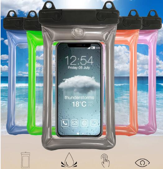 防水ケース 旅行 野営 携帯電話防水袋 PVCケース エアバッグ携帯バッグ 水泳 携帯バッグ 防水カバー