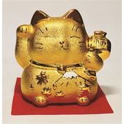 【ご紹介します！安心の日本製！クラフトマンハウスの陶磁器の縁起物】ジャパン金彩招き猫
