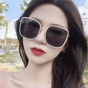 2021 新偏光サングラス女性の韓国スタイルサングラスファッションベージュフレーム女性ビビネットレッ