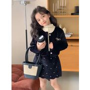 ★Girls★　子供セットアップ　100~160cm　ジャケット＋スカート　韓国キッズファッション
