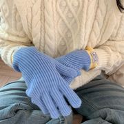 ニット手袋　かわいい　秋冬　レディース　韓国ファッション　デザイン　5colors