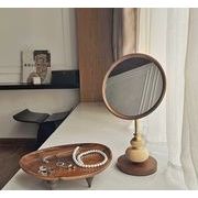 木製    化粧鏡    撮影道具    置物    装飾     ins風     ミラー