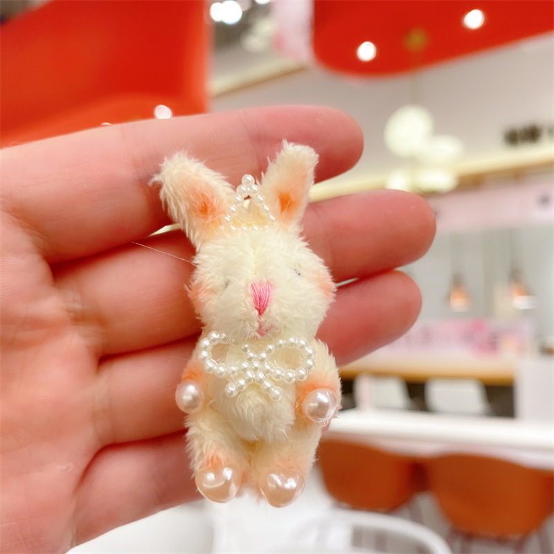 限定セール 3色 ぬいぐるみキーホルダー ウサギのキーホルダー パール アイドル