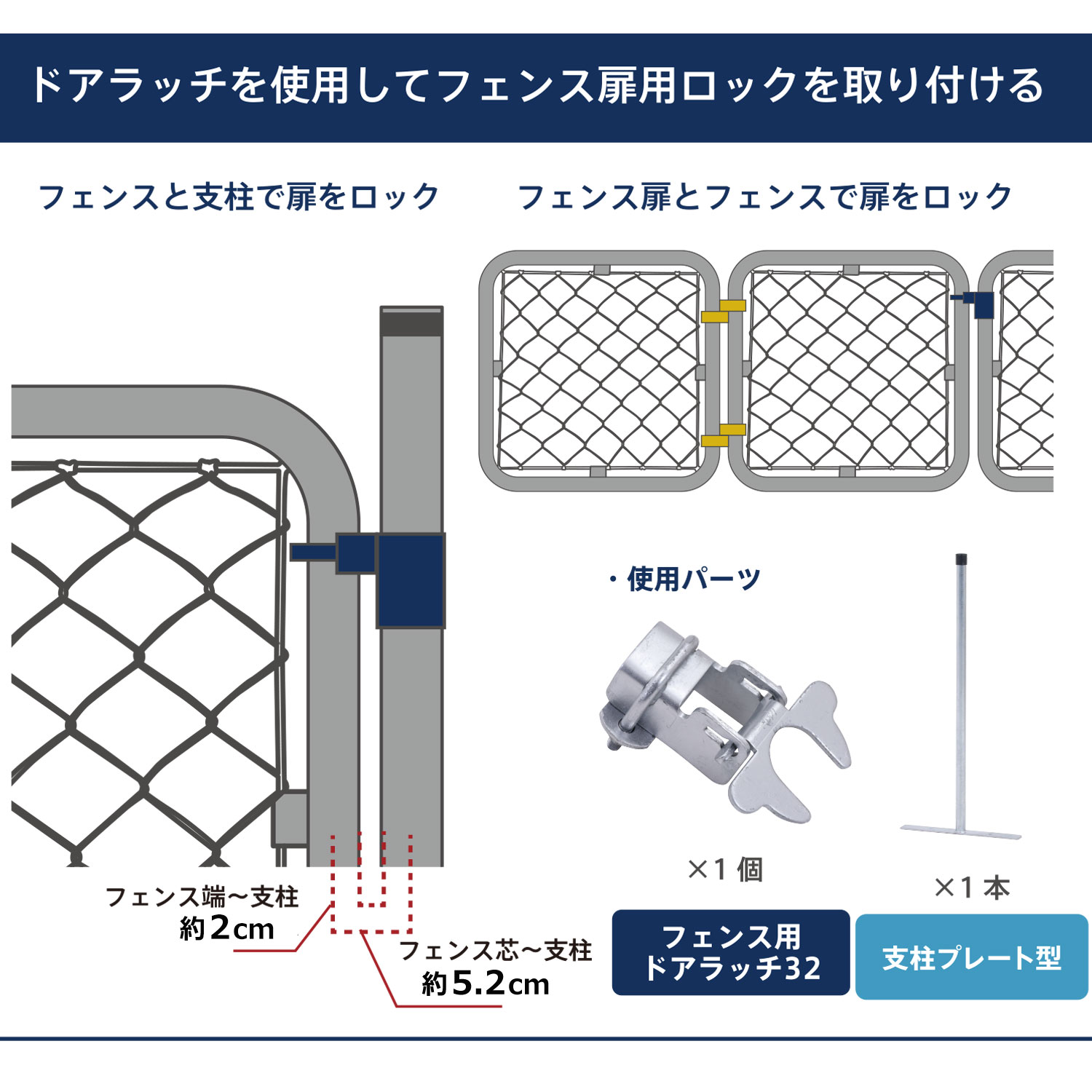 フェンス用支柱 プレート型120 | 卸売・ 問屋・仕入れの専門サイト