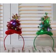 Christmas限定  リクリスマスツリーのカチューシャ クリスマス飾り髪飾り道具 2色