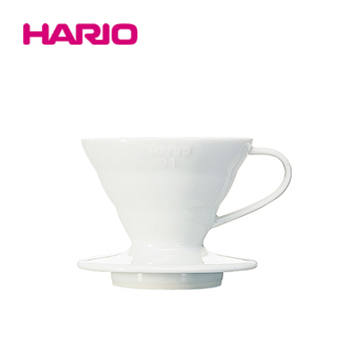 『HARIO』V60 透過ドリッパー01　セラミックW　VDCR-01-W (ハリオ)