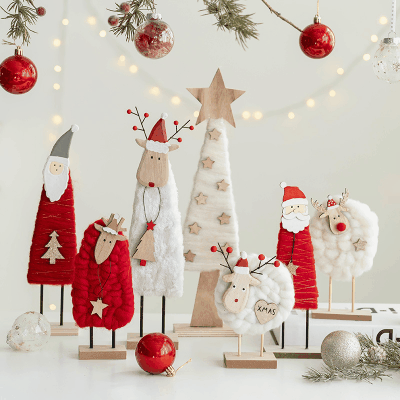 Christmas限定 おもちゃ クリスマス用品 フェルト ツリー 鹿羊雪だるま サンタクロース クリスマス飾り