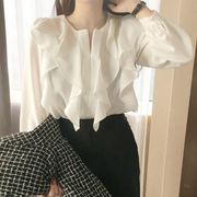シフォンシャツ長袖