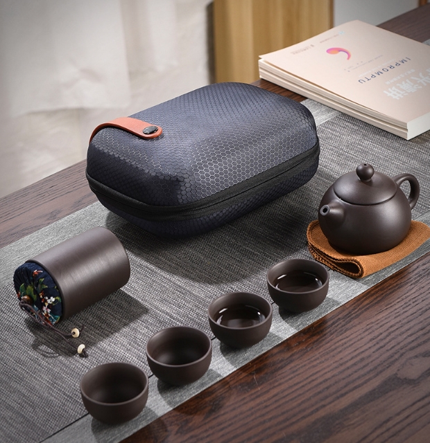 旅行の茶器 茶器セット 急須 ポット 中国茶器 煎茶道具 カップ 茶壷セット 湯呑み 便利グッズ 持