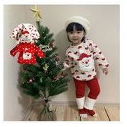 子供服　クリスマス服装　シャツサンタクロース　トレーナー　セーター 2タイプ　80-120