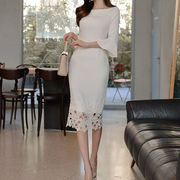 ロングスリーブ  結婚式ワンピース フォーマル レディース 韓国ファッション きれいめ オケージョン