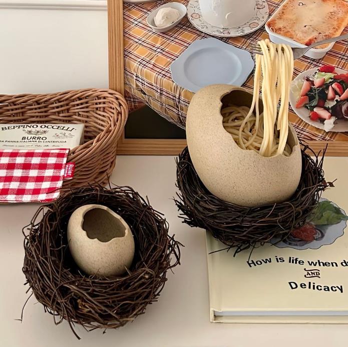INS 人気 収納  鳥の巣  トレイ  卵の殻  インテリア  収納盤  置物を飾る  創意撮影装具