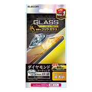 エレコム iPhone 15 Plus ガラスフィルム ダイヤモンドコーティング ゴリラ0