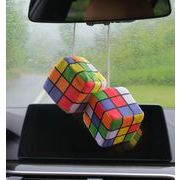 プレゼント　車用品 車載装飾　デコレーション　ミラーオーナメント　ラッキーキューブ
