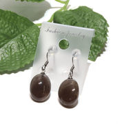 ピアス　チンターマニストーン　フック型　アメリカ産　ステンレス　シルバー　日本製