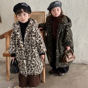 ★Girls＆Boys★　 子供コート　80~140cm　キッズヒョウ柄ロングコート　韓国キッズファッション