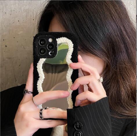 携帯ケース スマホケース スマホカバー iPhone 鏡 ミラー かわいい トレンド 人気