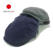 　日本製ウールライクシャドーストライプハンチング　ヤング帽子