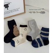 2025 ins 新作 韓国風子供服   ベビー服 靴下   子供靴下  赤ちゃん    ソックス  ベビー靴下  4足入り