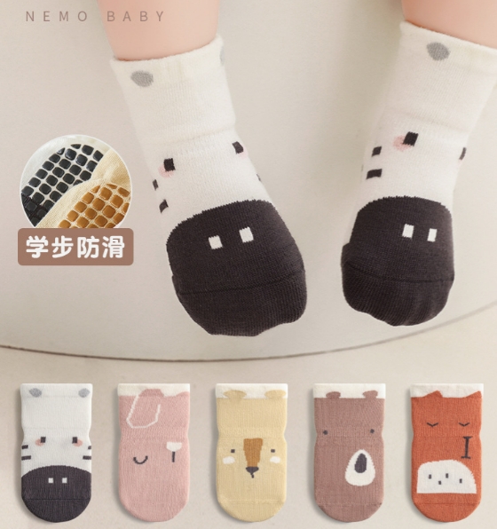 ins  韓国風子供服   動物 滑り止め  子供靴下  赤ちゃん  ソックス  ベビー靴下  インテリア用   5色