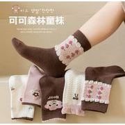 花柄 ins 新作 韓国風子供服   ベビー服 靴下   子供靴下  赤ちゃん    ソックス  ベビー靴下  5足入り