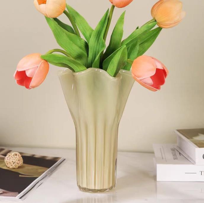 INS 人気 ガラス 花瓶  花瓶の置物  花ざめ桶  花かご  置物を飾る  創意撮影装具  インテリア