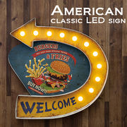 American Classic LED Sign アメリカンクラシック【BURGERS & FRIES】