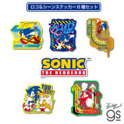 【6種セット】 ソニック ダイカットステッカー ロゴ&シーン SEGA セガ Sonic ソニックシリーズ SONICSET02