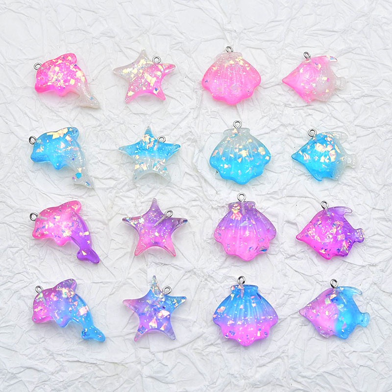 樹脂　穴あり デコパーツDIY デコ素材 手芸材料 チェーンパーツ アクセサリーパーツチャーム