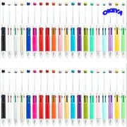 4色ボールペン　ビーズボールペン　DIY文房具　筆記用具　ハンドメイド　diy　20色展開