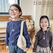 ★Girls★　子供インナーTシャツ　80~130cm　リトルベア長袖　韓国キッズファッション