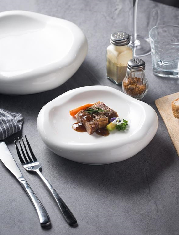 品質は本当に素晴らしいです  レストラン ホテル 陶磁器食器 ステーキ皿 雲型皿 ムード皿 サラダ皿