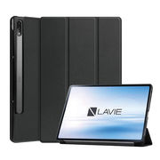 NEC LAVIE Tab T12 対応 フラップケース　ブラック
