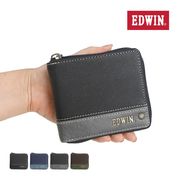 エドウイン EDWIN 財布 サイフ 二つ折財布 メンズ レディース 合成皮革 カード収納 ラウンドジップ