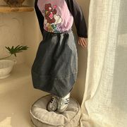 ★Girls★　子供スカート　90~150cm　デニムロングスカート　子供服　韓国キッズファッション