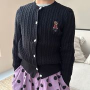 ★Girls★　子供カーディガン　90~150cm　熊刺繍　男女兼用子供服　韓国キッズファッション
