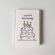 ins 韓国風  Happy birthday 封筒や ギフトカード 装飾用  撮影道具 写真撮影用 誕生日カード  5枚