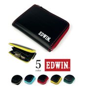 【全5色】 EDWIN エドウイン バイカラー L字ファスナー コインケース 小銭入れ 再生皮革