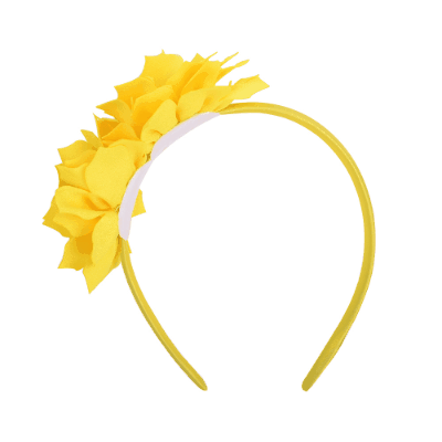 2024春 キッズ女の子 子供用髪飾り ガール ピンキーカラー カチューシャ カチューム 花フラワー 12色