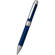 プラチナ ダブルアクションＲ３レザー 多機能ペン ブルー MWBL-3000