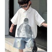 2024 ins 韓国風子供服  ベビー服  トップス  シャツ  男の子  おしゃれ