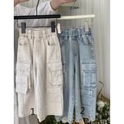 2024年新しいアイテム　子供用服装　デニムズボン　90-150CM