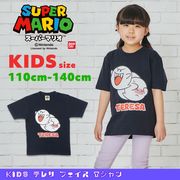 スーパーマリオ 子供服 キッズ Tシャツ KIDS テレサ フェイス ネイビー 紺