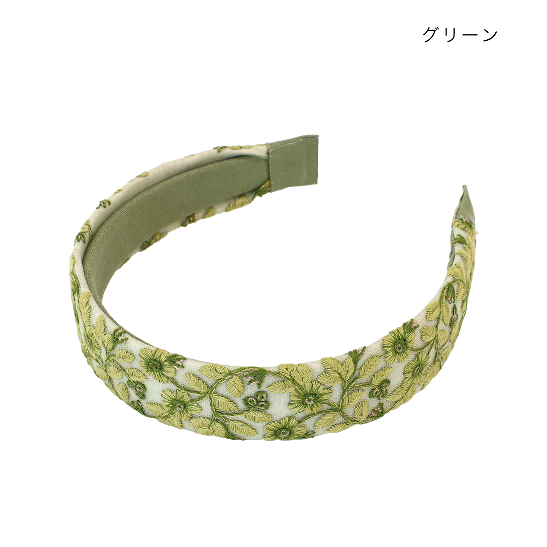 インド刺繍リボン カチューシャ[花柄サリー ヘアアクセヘアバンド 花柄