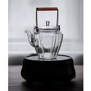人気のあるデザイン INSスタイル 煮茶器 電気陶器炉泡茶ポット 高温 ガラスのティーポット 煮ティーポット