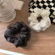 メッシュ水玉ヘアリング ポニーテールヘアロープ  超妖精気質  ファッションヘアアクセサリー