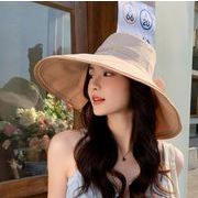 帽子 レディース つば広 日よけ  折りたたみ  夏 小顔効果  UVカット 紫外線対策 遮光